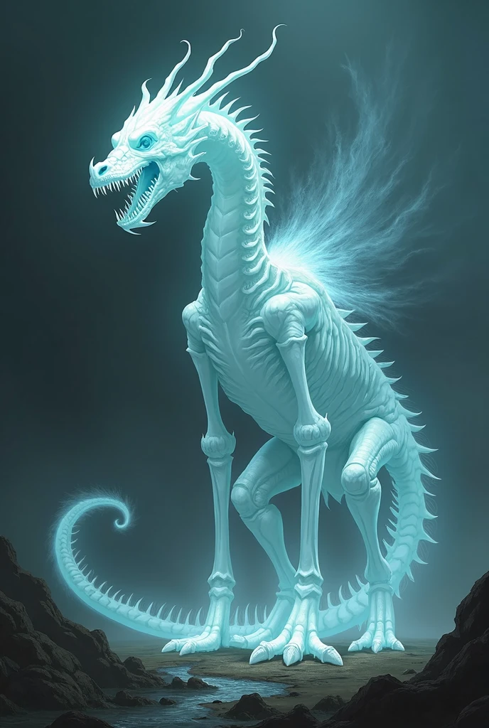 hyper detailed masterpiece, dynamic, awesome quality, photo of classicism basilisk, a discovery of advanced technology on a distant planet, DonMSp3ctr4lXL, <lora:DonMSp3ctr4lXL-000008:1>, transparent, translucent, epitome of craftsmanship,clear scene,beautifully rendered,unsurpassed masterwork,polished