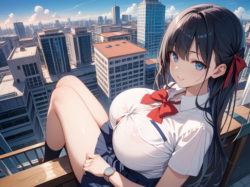 (Masterpiece:1.3、highest quality、Ultra-high resolution、Super detailed)、(Real:1.1、Photorealistic:1.4)、Beautiful illustrations、Perfect lighting、colorful、Border Depth、Beautiful hair in every detail、Beautiful face in every detail、Beautiful definition details、Beautiful clavicle、Beautiful body、Beautiful breasts、Beautiful thighs、Beautiful legs、Beautiful fingers、Show Viewer、1 girl、Japanese、high school girl、Perfect Face、(Perfect Anatomy、Anatomically correct)、Cute and symmetrical face、Baby face、Skin radiance、(Camel Toe:1.5、Shaved:1.2)、Blonde、Asymmetrical Bangs、blue eyes、Long eyelashes、(Chest)、Skinny、(Pull up your skirt、Not wearing underwear、No underwear:2、No bra:1.5)、((Collared short-sleeved shirt、White shirt、)Grey plaid pleated skirt、There is nothing attached under the skirt))、(Beautiful views)、evening、(Outdoor、distant cityscape)、Are standing、(She's pulling up her skirt herself:2)、(Cute smile、Blushing、Looking up、Open your mouth)、 (Opening a girl's pussy:1.3)、hour々squat:1.2、Stick your fingers in your:1.2、