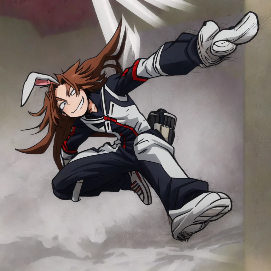 (highly detailed illustration:1.2), protogen fighting the russians with guns