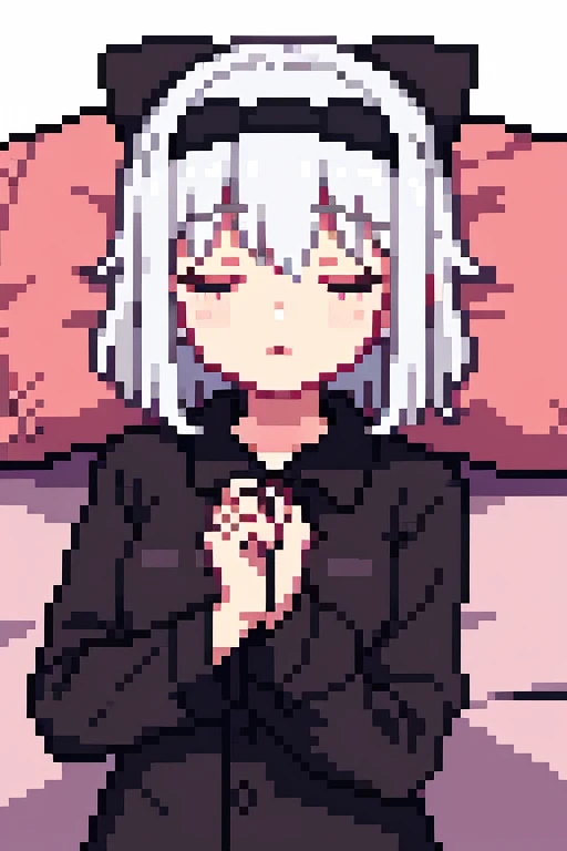 ((Seraphin)) ((white hair)) ((many eyes)) (many wings)) ((sleeping))