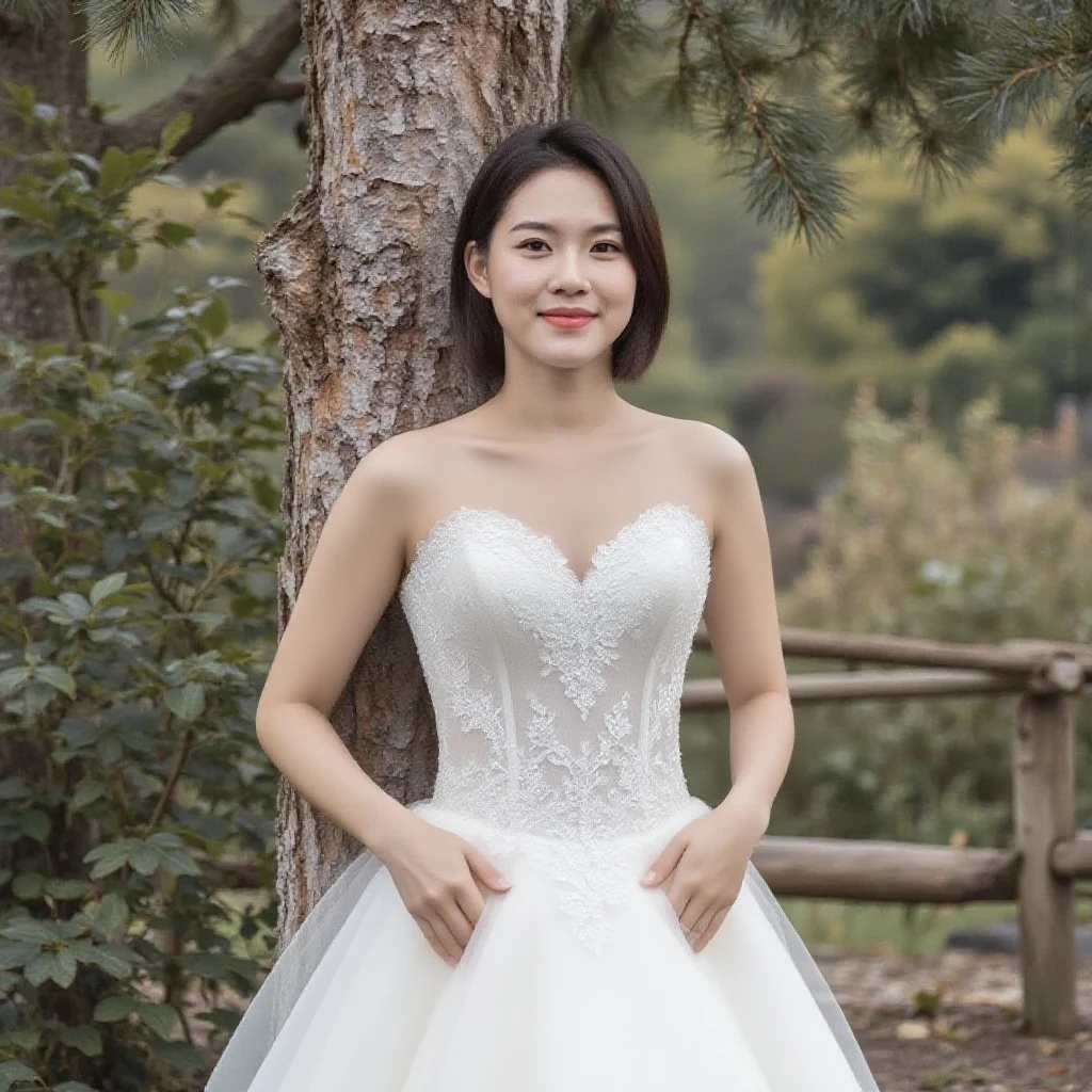 masterpiece, best quality, 1girl, <lora:kwFemaleBeta42_SDXL_v1:1>, asian, waifu, cleavage,
bride,garden,wedding,guest