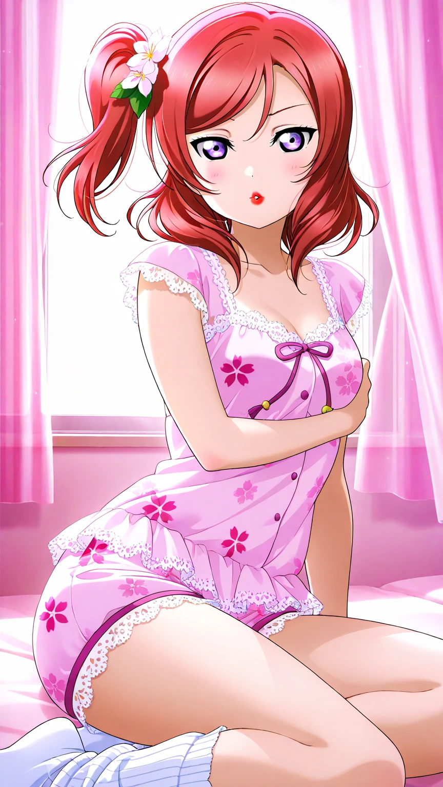 A ultra beautiful girl, gorgeous babe, cute, pink dresses, light brown hairs,very  large  breasts, gorgeous european girl of 18 years  old , (((european face))), UHD, 12K, MASTERPIECE, PHOTOREALISTIC, ULTRA REALISTIC, INSANE DETAILS, turn this character into reality, ((the most cute girl face in the world, young))