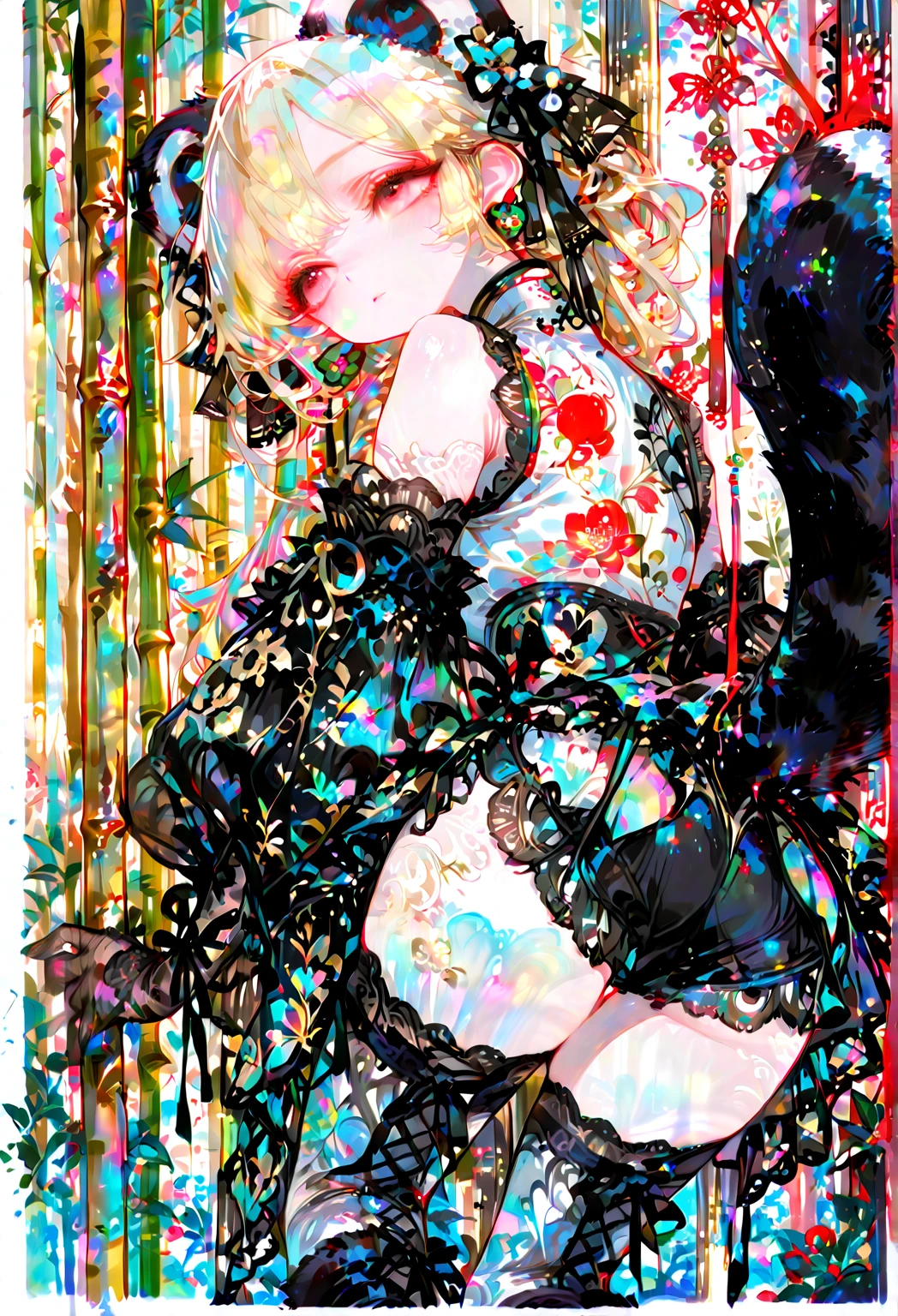 Masterpiece ,, 超A high resolution, ultra-detailliert, Beautiful European girl, A dark-haired, Short bob cut, Amazing blue eyes, de pele branca, red-lips, red blush, Gentle look, Amazing face, amazing, sitting on viewers face, seductive