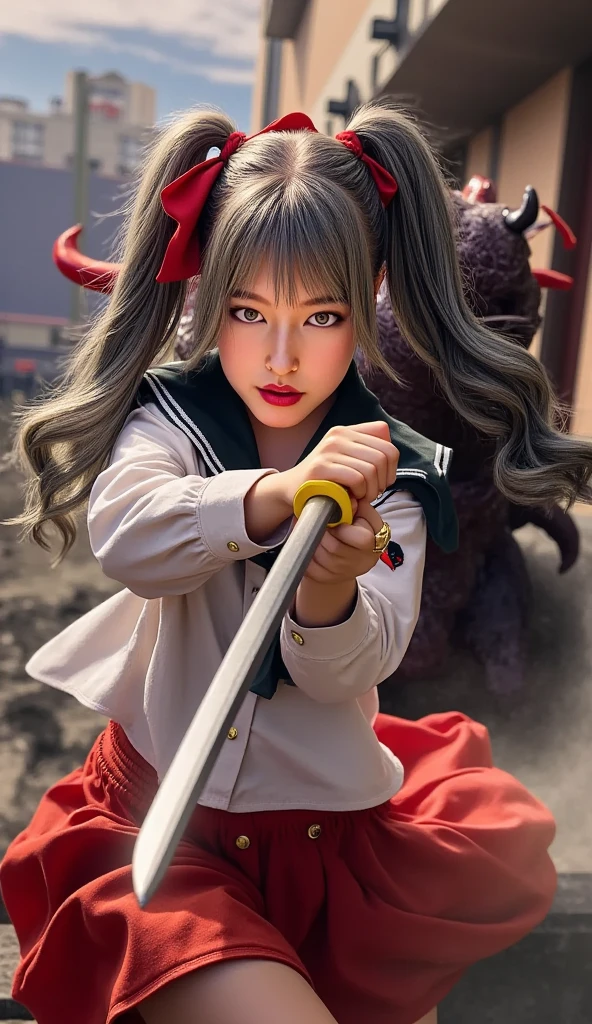 (8K、Raw photography、Highest quality、masterpiece:1.2),(Black Hair、Dark Eyes:1.9),(:1.6)、View your viewers,Front view,White skin,(knife:1.3)、(Tight waist:1.6)、(Clothes that accentuate the shape of the breasts:1.0)、(Big Breasts :1.3)、Slim figure、Ultra-high resolution,beautiful,beautiful fece,(One person、No background:1.9),whole bodyボディー,Japanese women,(reality的:1.37)、Photon Mapping,reality、(Baby-faced and cute: 1.4)、(Cute Smile: 1.8)、(Round face: 1.8)、Radio City、Physically Based Rendering、Depth of field rally background、photograph, (I can see your knees、Thigh close-up:1.8),(:1.6),whole body、Great quality