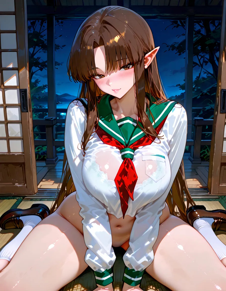raphtalia, animal ears, brown hair, long hair, raccoon ears, raccoon girl, raccoon tail, (red eyes:1.5), tail, raccoon ears, red eyes, black eyeliner, raphtalia, masterpiece, best quality, ultra-detailed, ray tracing, perfect lighting, hiny, hires, nature, cobblestone, steam, blue sky, in the distance, whole body, face focus, raph, 1girl, solo, tail, perfect anatomy, detailed image, natural skin texture, 1Girl, beautiful girl, beautiful face, sexy body, delicate eyes, detailed eyes, hot, sexy, nsfw, lustful, naked, nude, no panties, blush, sweat, realistic, medium boobs, wide hips, full body, perfect body, perfect pussy, bald pussy, legs spread, viewer look, erotica
