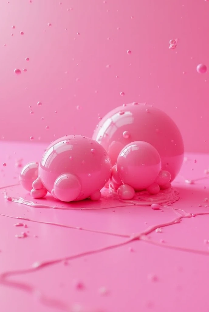 draw pink bubbelgum, only bubbelgum bubbles, i will use this as a text background.