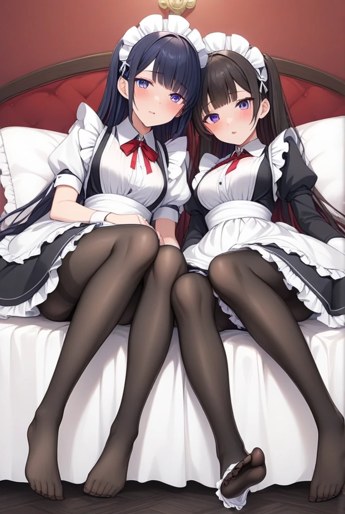 Best quality，tmasterpiece，超高分辨率，A pair of GGX heels，1girll，white  shirt，tiese，a black pleated skirt，lacepantyhose，Correct ???????，Single character，photorealestic，Single character，black lence stockings