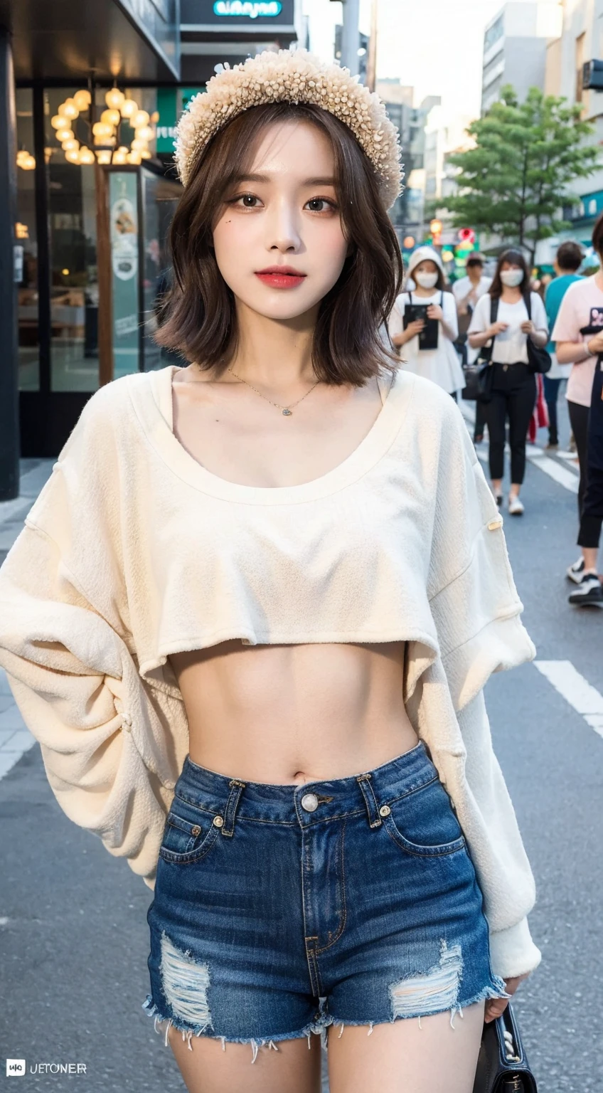 1 Girl、Age 25、I can see under my chest、Ezvian Everywhere、Black-haired、hot pants、panties、Perfect Anatomy