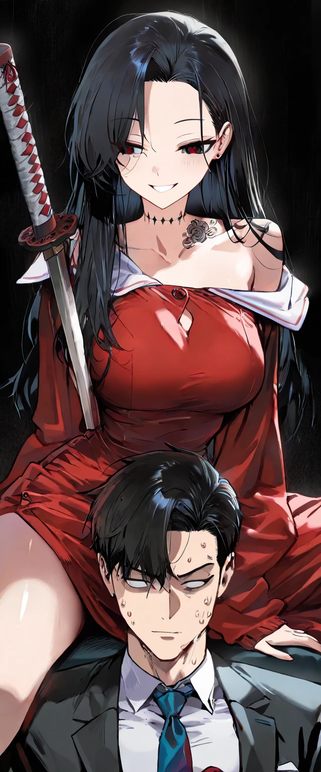 Beautiful 15 year old Chinese Kung Fu girl princess with long black hair Gorgeous embroidery, Ultra glossy, She is wearing shiny red long sleeve floral pajamas.... She is forced to embrace an old man in front of her lover. Intense foreplay Fluid spurting from her nipples The old man licks her breasts with his tongue