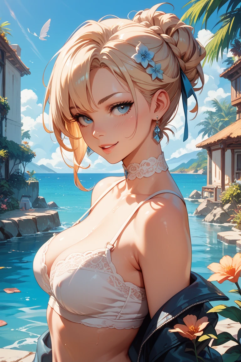 ((Masterpiece, best quality,photography, detailed skin, realistic, photo-realistic, 8k, highly detailed, full length frame, High detail RAW color art, diffused soft lighting, shallow depth of field, sharp focus, hyperrealism, cinematic lighting,(upper body:1.2))), 
1girl, solo, (optimistic:1.2) ,
<lora:edgAustralianDoll:0.7>, beautiful blonde edgAus_woman, (try a maxi dress with a bohemian print, complemented by a floppy hat and sandals, creating a relaxed and free-spirited appearance:1.4), 
Ultra-detail, (highres:1.1), best quality, 
(highly detailed face and eyes),
