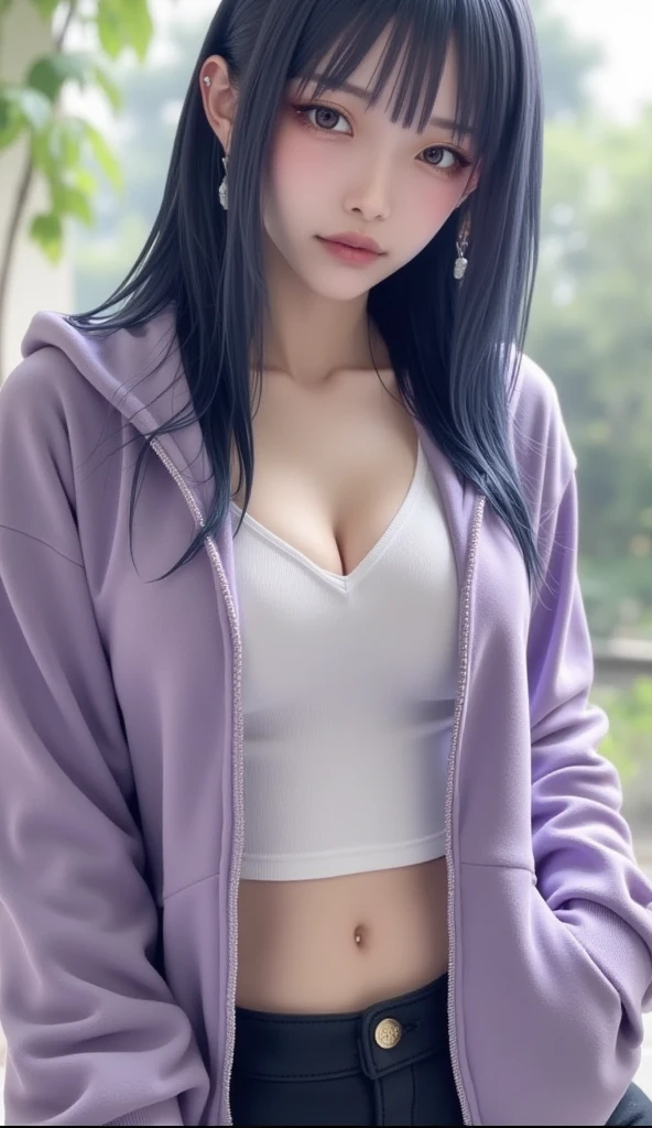 Realistic girl, sexy girl, sexy nude, beauty girl, beauty breast, beauty tith, beauty face, hinata hyuga, hyuga hinata realistic girl, full white eye ball, eye ball full colour white, eye ball very full colour white, eye ball white colour very full, eye ball cataract white colour, eye ball cataract very colour white