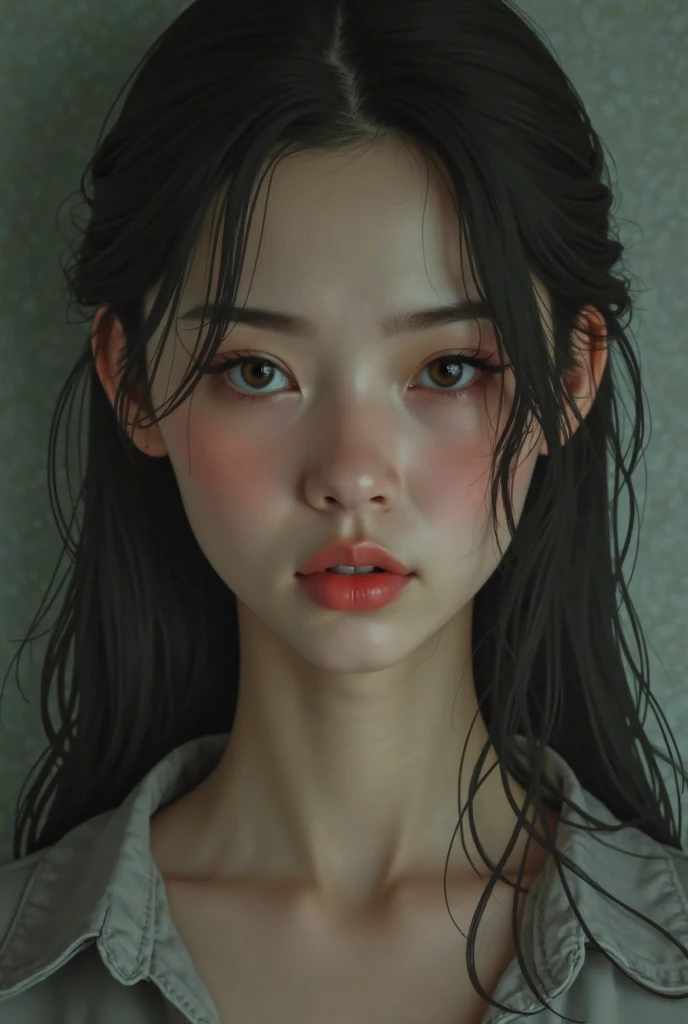 masterpiece, (photorealistic:1.5), realistic eyes, asian woman, best quality, beautiful lighting, professional lighting, photon mapping, radiosity, physically-based rendering, kamado nezuko, 1girl, black hair, forehead, hair ribbon, japanese clothes, kimono, long hair, multicolored hair, pink eyes, pink kimono, pink ribbon, ribbon, very long hair, bit gag, gagged, sky, ((aged up)), (RAW photo, 8k uhd, film grain),