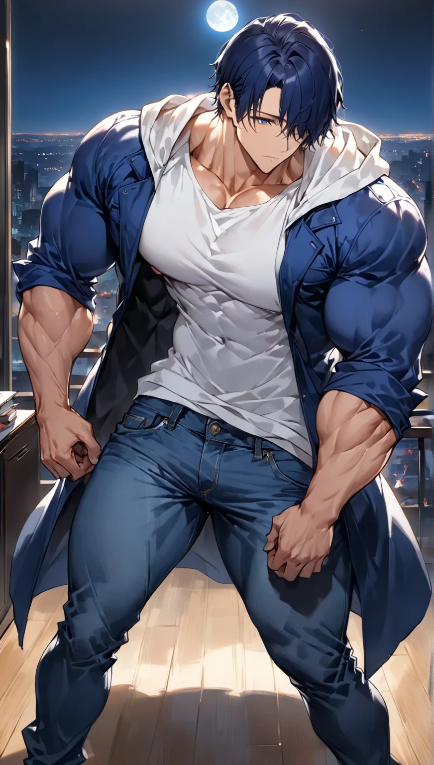 8K、Masterpiece、Highest quality、Highest quality、Very detailed、High resolution、Bright lighting、One girl、Black Hair、Short Hair、Maid Costume、bodybuilder、Huge muscular body