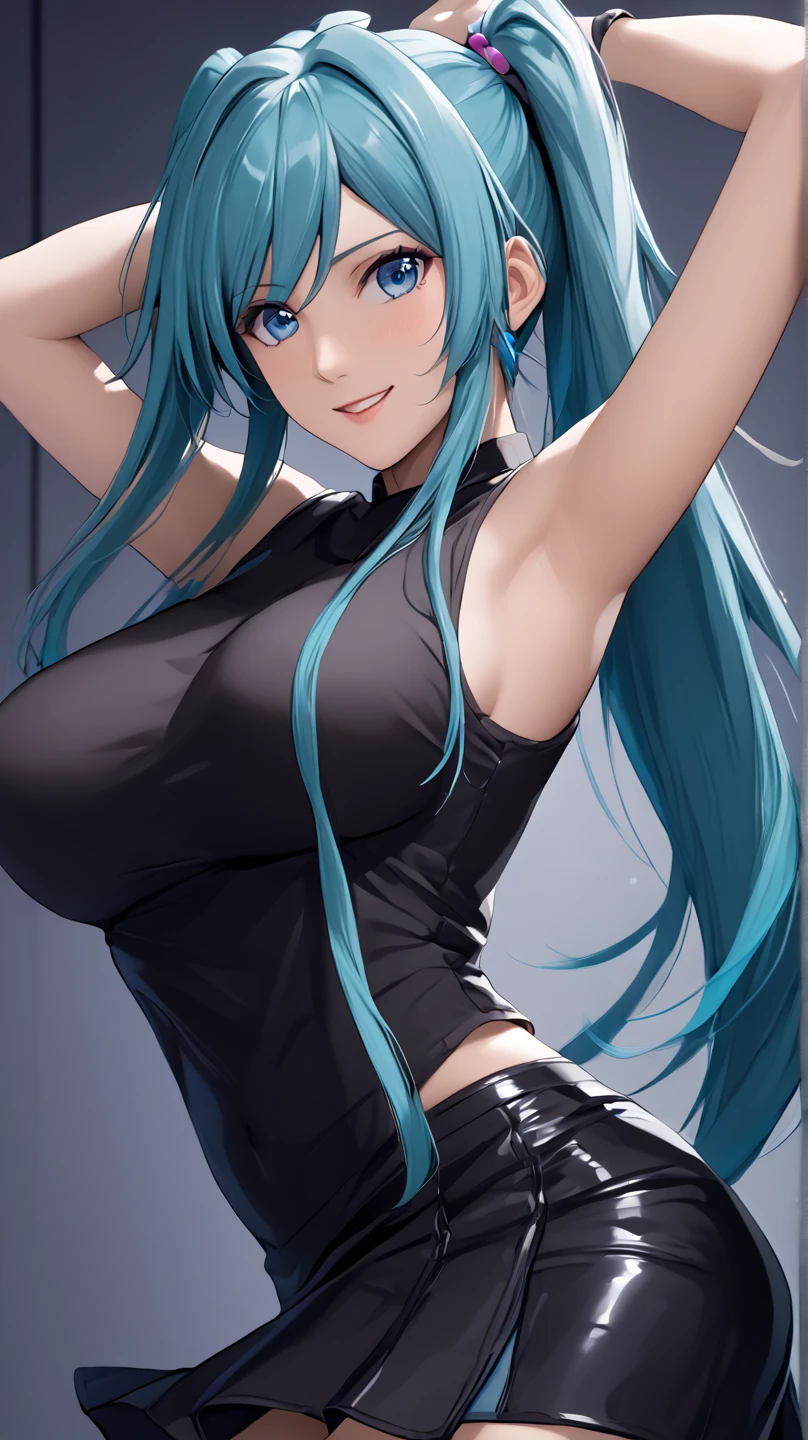 (masterpiece, highres, high resolution:1.2), anime 20 yo girl, portrait, shoulders up, illustration. drawn, blue hair woman, green eyes, blushing, solo, sad, sad face, freckles, big lips, huge breasts, perfect body, wearing a turtleneck sweater, anime girl, visible , visible nipples, shirt lift, blowjob, braids