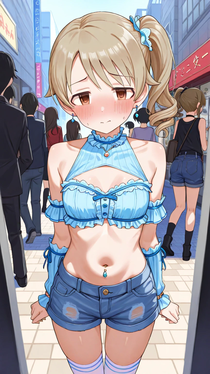 1 woman, alone, 8k, masterpiece,, Masterpiece, 8ก, (big breasts:1.5), Cute face,  , look at the audience., Stationary face , (nipple:1.6), (hairy:1.7), 