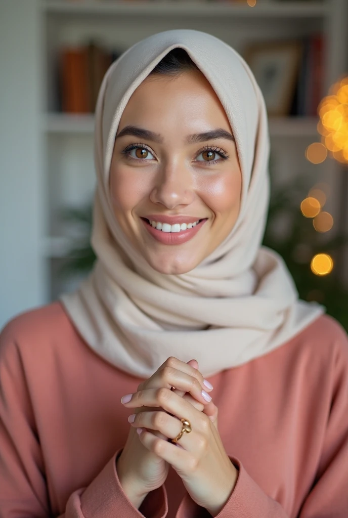 A cute asian in hijab getting raped