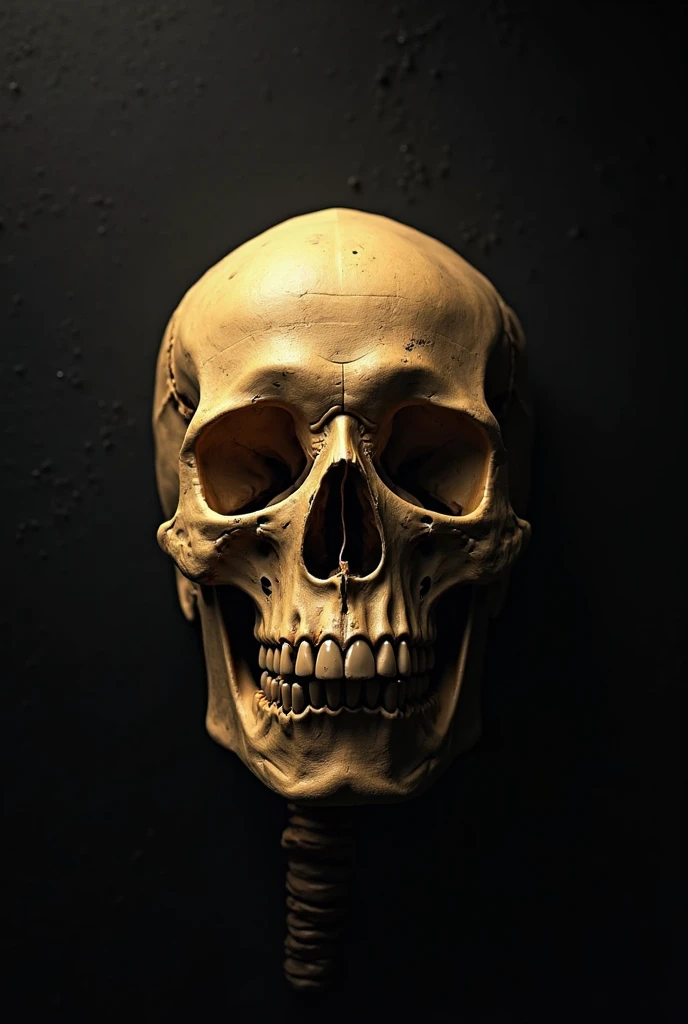 Human skull seen laterally,
