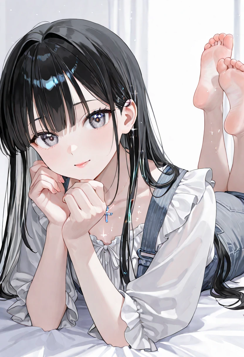 Sitting on a black sofa,looking ahead,from above,handjob,side view,face focus,open mouth,tongue out,cum on tongue,Licking a white dildo,(1girl,Beautiful 14 year old girl),((Slender,Small breasts,Baby Face,Small face,)),looking at viewer,Black Hair,bangs,two side up,Gray Eyes,Drooping eyes,slit pupils,narrow eyes, ollarbone,White sweater mini dress,bare shoulder,Beautiful and detailed anime art,Mischievous smile,Dimly lit room,Simple Background,Gray background,Low lighting
