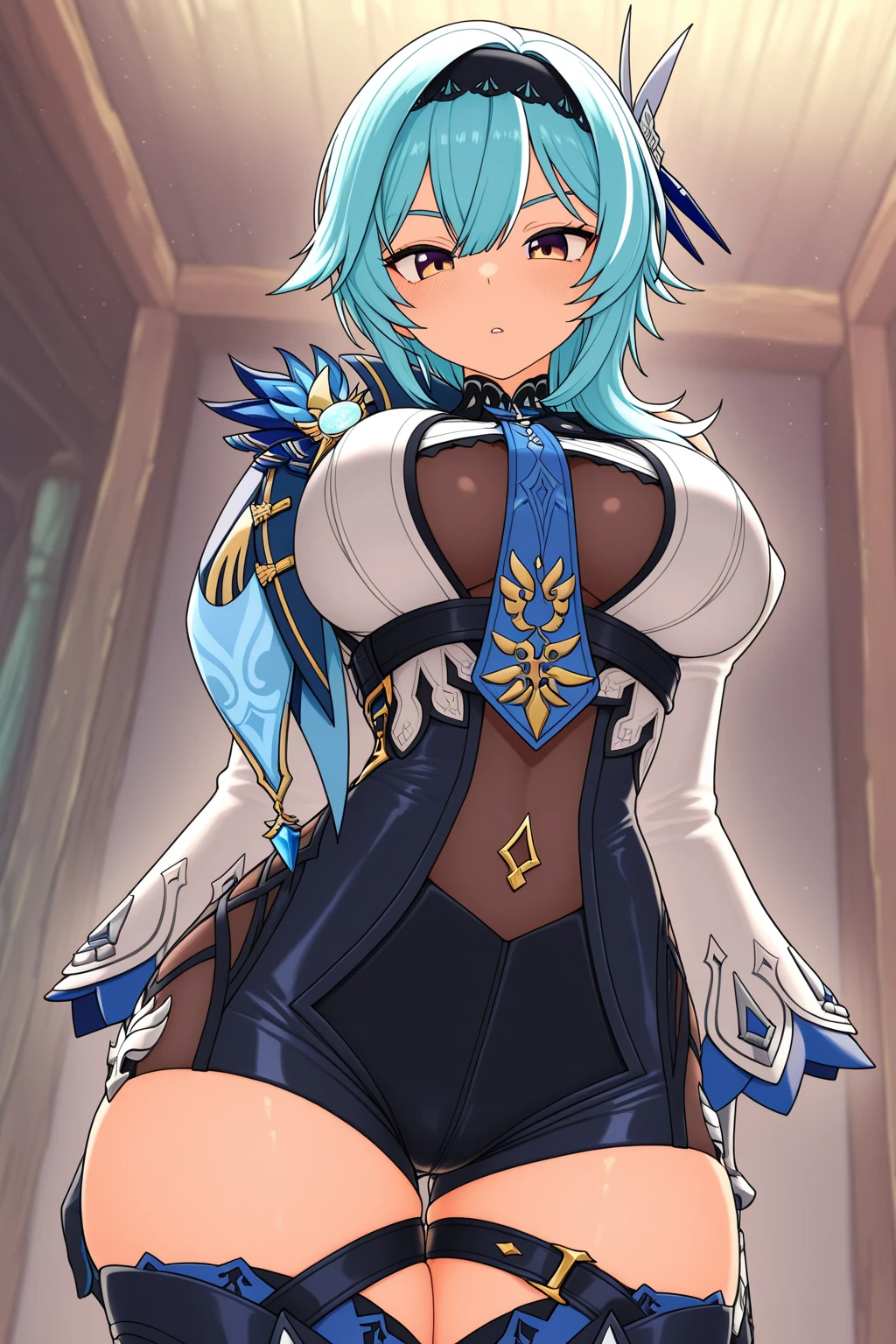 (masterpiece, highest quality:1.2), One girl, alone,Are standing_Split,1 girl, Deltamon_beta, alone, blue eyes, Knee-length, Animal ears, Exposing shoulders, Blue Tail, Earrings, Removable sleeve, Green Hair, Sleeveless, Cat ear, bag, white Knee-length, Cat&#39;s Tail, pでk backpack, pでk school bag,