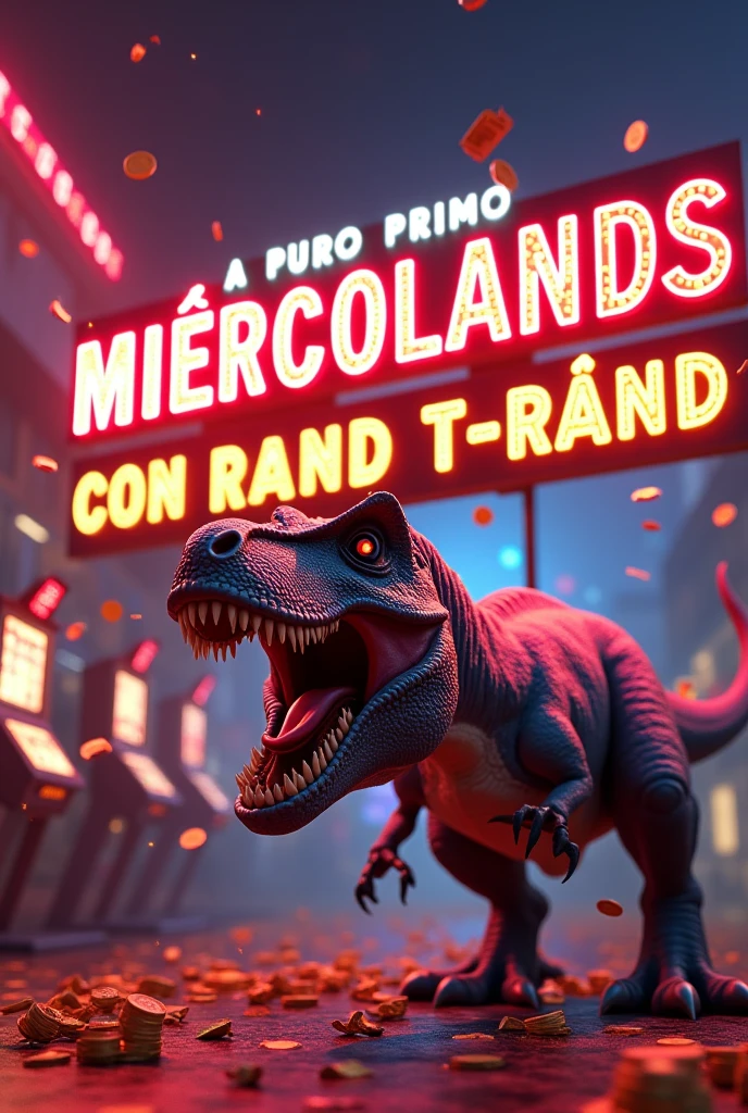3D names Lazara and Eder with lights, old cars, music