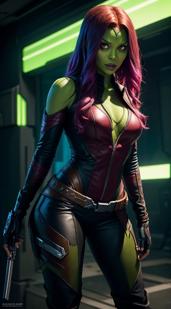 Gamora, totally identical to the movies, always repeat the same face, always repeat the same proportions, always wear the same clothes, big smile