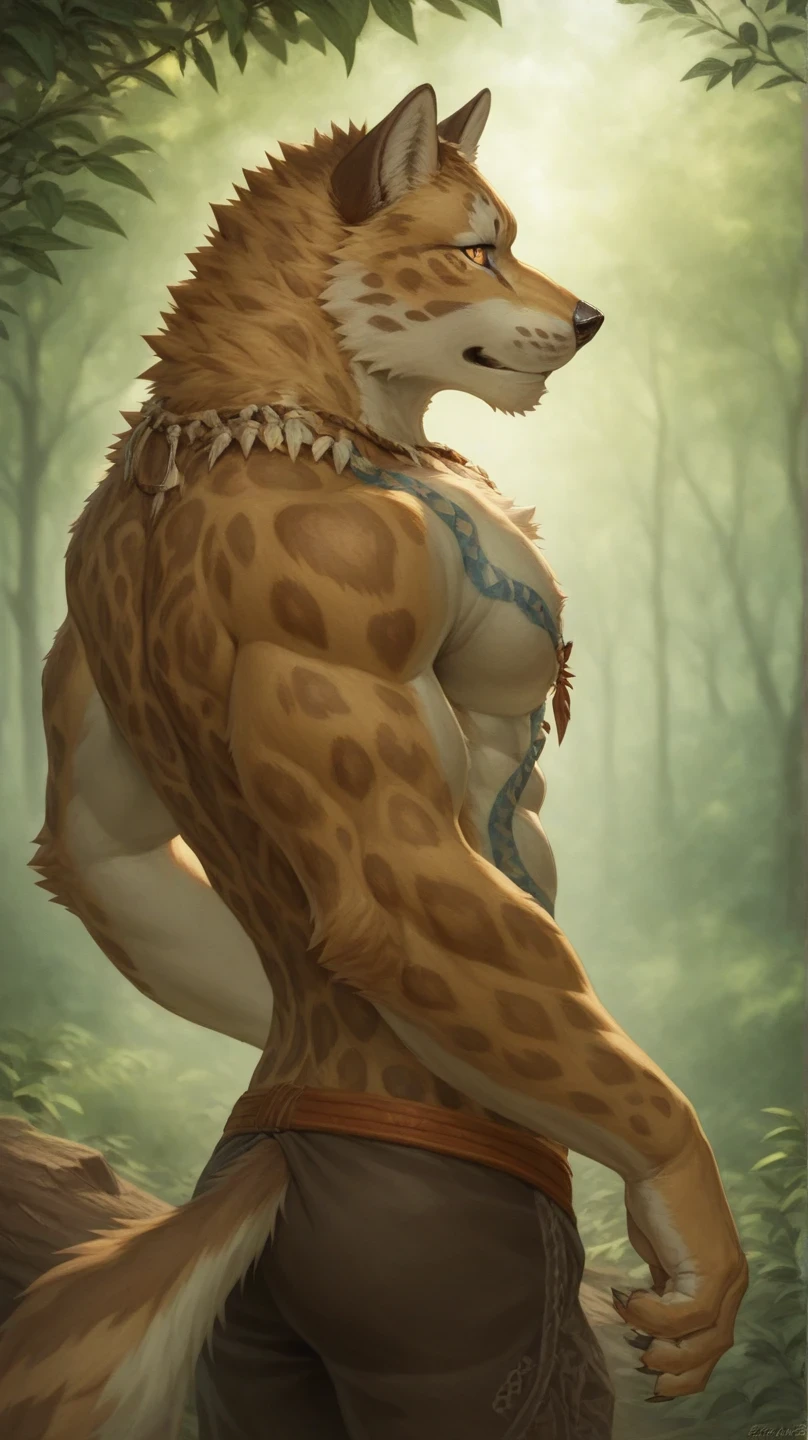 solo, male, (fit, abs), (male anthro lizard):1.3, orange body scales, white belly, (laying on back):1.3, (kemono:1.4)
(touching self), (black stripped thong red pattern:1.2),
detailed eyes, lizard tail, ((body portrait)),
, (detailed eyes, green eyes, glowing eyes):1.1,
(outdoors:1.35), forest, candle, night, (particles ,firefly, blue glowing):1.3,
detailed background, photo-realistic, realistic hands, 8k HD,
(dark shadows, wide dynamic range, hdr, low light:1.2),
by (by Pino Daeni, (by ruaidri), (by virtyalfobo), (by Kenket).
