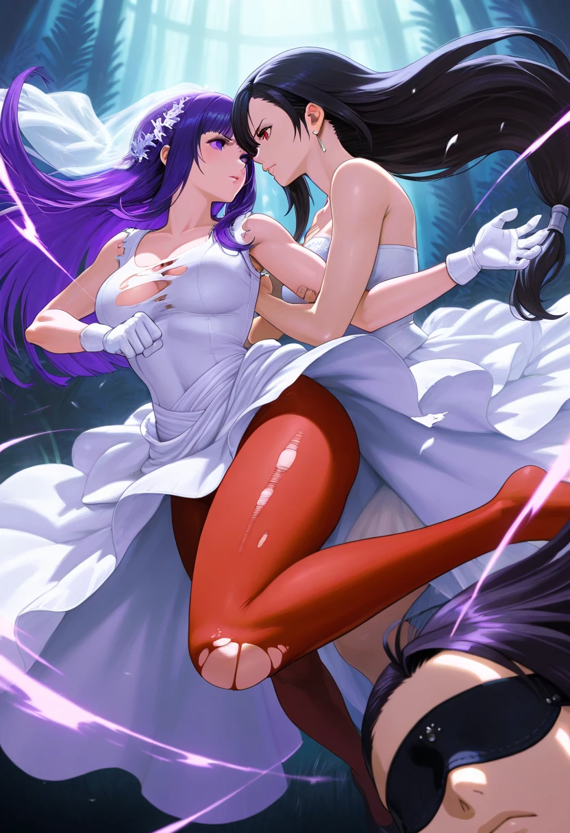 ((highest quality)), ((masterpiece)), (detailed), （Perfect Face）、The woman is Alien Mercury, wearing an alien dress, with short blue hair and a completely alien body.、The woman is happily hugging and kissing the powerful alien king.