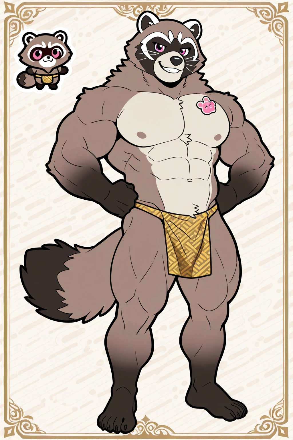 thin male solo cartoon lion by zackary911 hair over eyes wearing fashionable clothes small waist broad chest brown mane slim scruffy colorful clothes variety of colors