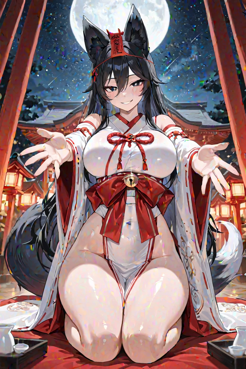 NSFW,masterpiece,Highest quality,High resolution,Very detailed,Nekone \(Utawarerumono\),Brown Hair、（Red Eye：1.3）、ribbon,Twin tails、ヘアribbon、mole、目の下のmole,Small breasts,(High-quality sexy kimono),Halter neck,Bad Smile,blush,(Ecstasy face),Estrus,(Prostitute),(Sex slave),(Clubhouse at night),Party Venue,Fantasy,(Have sex),(Squirting),(trembling),heart,(Falling into Pleasure),Drooling,(transformation),(Slut),(Fallen into evil)