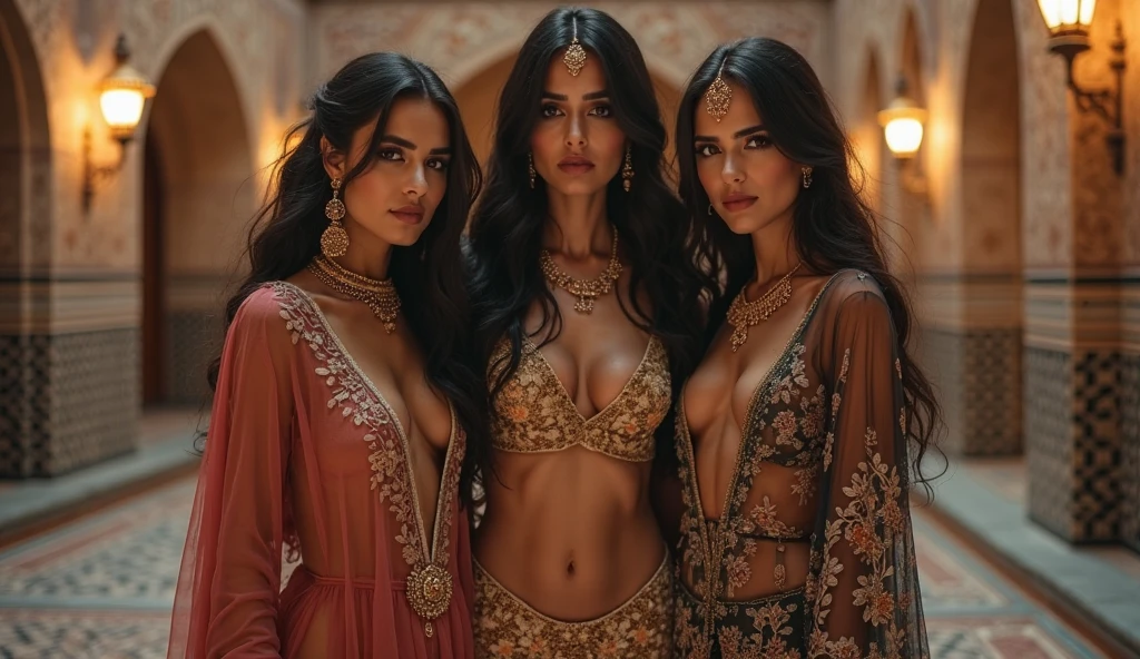 beautiful busty russian girls surrounding an old ugly indian man
