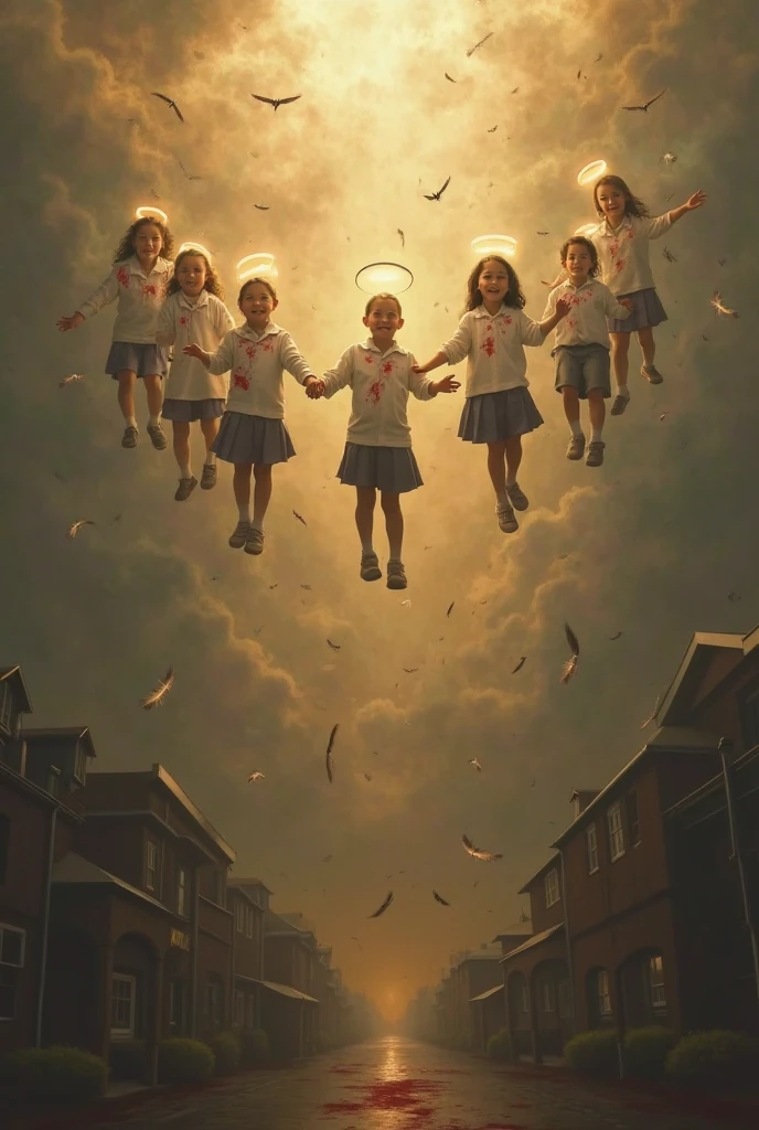 Um meio corpo, Portrait of 3 girls German children long blonde hair TRAIDS 12 years, jaquetas couro vermelhas, holding in his hands a cross, Image of a large cloud of black smoke and lightning, magic storm and thunder clouds, Dark clouds and lightning, stormy sky with thunders, dark storms with lightning, thunderstorm in the sky, tempestade assustadora, fundo da tempestade, lightning clouds, nuvens tempestuosas escuras, tempestade, Tempo tempestuoso com raios, fundo da tempestade, trovoada ao fundo, fundo da tempestade de raios, Trovoadas