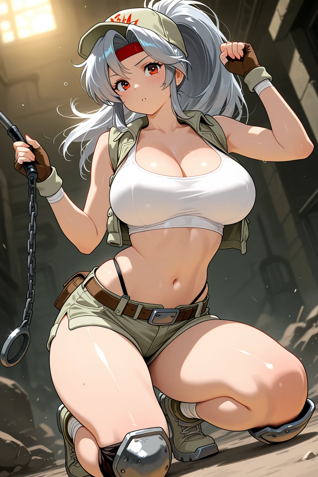(FioGermiWaifu:1), 1 garota, curved, (shorts, corte superior, luvas, round glasses, vest, boné de baseball), olhando para o espectador, pose fofa, 
(obra de arte:1.2), (Melhor qualidade, Mais alta qualidade), (ultra detalhado), (8k, 4K, intrincado),(tiro de corpo inteiro:1),(Tiro de cowboy:1.2), (50mm), (highly detalhado:1.2),(detalhado face:1.2), detalhado_olhos,(gradientes),(luz ambiente:1.3),(cinematic composition:1.3),(HDR:1),Accent lighting,extremely detalhado CG unity 8k wallpaper,original, high resolution,(perfeito_anatomia:1.2), Sozinho, plano amplo, nsfw,
(detalhado ladscape, cidade, Rua:1.2),(detalhado background),(Dynamic_angle:1.2), (Dynamic_pose:1.2), (rule de third_composition:1.3), (Dynamic_perspectiva:1.2), (Dynamic_linha_de_Action:1.2), (((albino))))