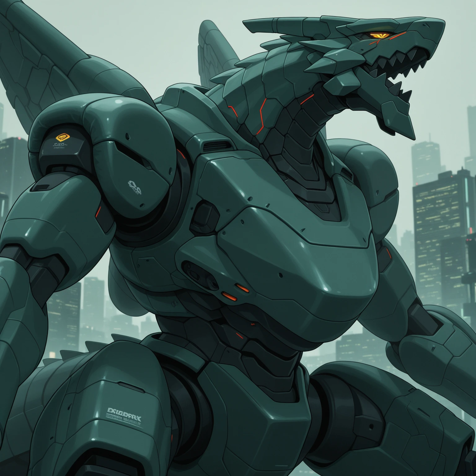 inflatable robot dragon, cyberpunk style, inflatable robot dragonがロボットドラゴンと戦っている.