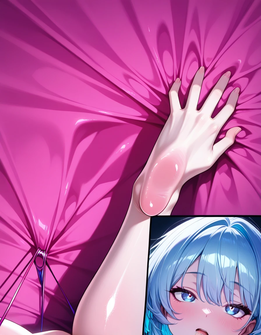 reiayanami, rei ayanami, (ayanami rei:1.2), blue hair, short hair, (red eyes:1.3),
BREAK (masterpiece:1.2), best quality, high resolution, unity 8k wallpaper, (illustration:0.8), (beautiful detailed eyes:1.6), extremely detailed face, perfect lighting, extremely detailed CG, (perfect hands, perfect ), 1girl, solo, indoors, professional light, , , , big ,  wet, , in bedroom, on bed, perfect , perfect , head in frame, huge ,  dripping,  squirt,  squirting, yellow ,  yellow , spreading  open,  face, mouth open, drooling,  in ,  in mouth
