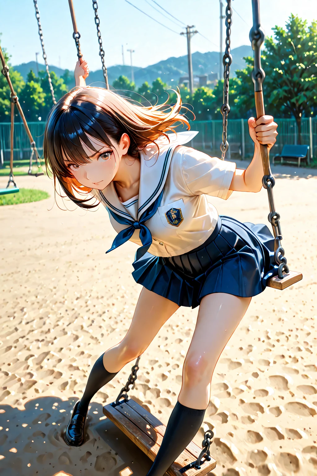 middle School girls、naked、Outdoor