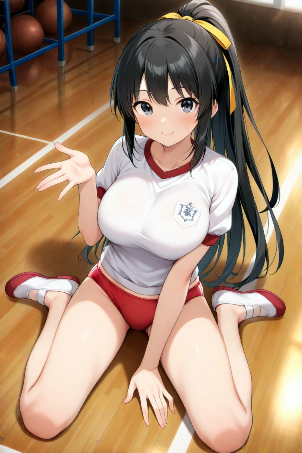 pieces fly、masterpiece、highest quality、Super detailed、High resolution、High resolution、8K portrait、Unity 8k壁紙のHigh resolutionCG、unity 8k wallpaper、cute type little:1.5、:1.5、Highly detailed CG unity 8k wallpaper、realistic、real person、cute type little、 portrait photography、shiny skin、High resolution、(16 years old:1.2)、(1 girl)、beautiful clear eyes、very detailed explanation、delicate face、nice lips、slender body、Same with big breasts thin waist、thin legs、(volleyball court gymnasium:1.6)、1 girl, cute type, perfect face, seriously, (blush:1.5),((There are a lot of people nearby:1.4))Same with big breasts,((volleyball uniform:1.2)),(((clothing lift:1.5))), (((I have nipples)))、Detailed description vagina,show vagina,spread legs,spread ,((cum in vaginas:1.4))