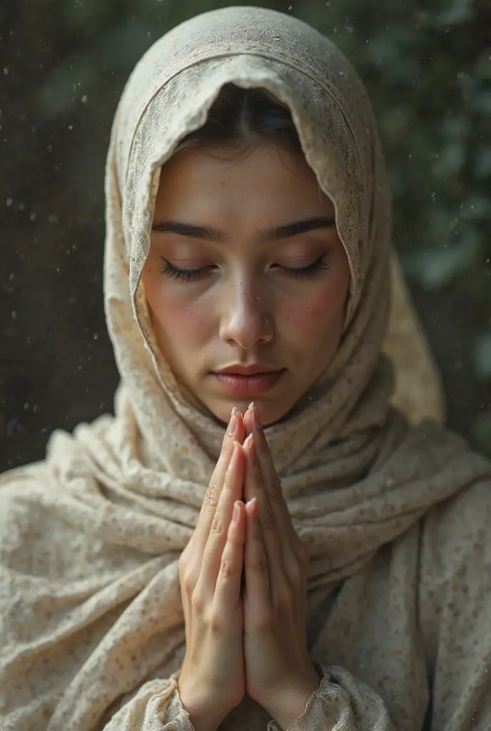 muslim woman in a hijab praying in front of a mountain range, shutterstock, portrait shot, praying posture, doing a prayer, muslim, sufism, praying meditating, best on adobe stock, praying at the sun, at sunrise, praying, islamic, dilraba dilmurat, hijab, taken in 2 0 2 0, prayer hands