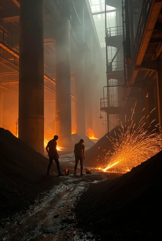 Photograph of  Miner in a diamond mine , captured on a (Hasselblad X1D II 50C)