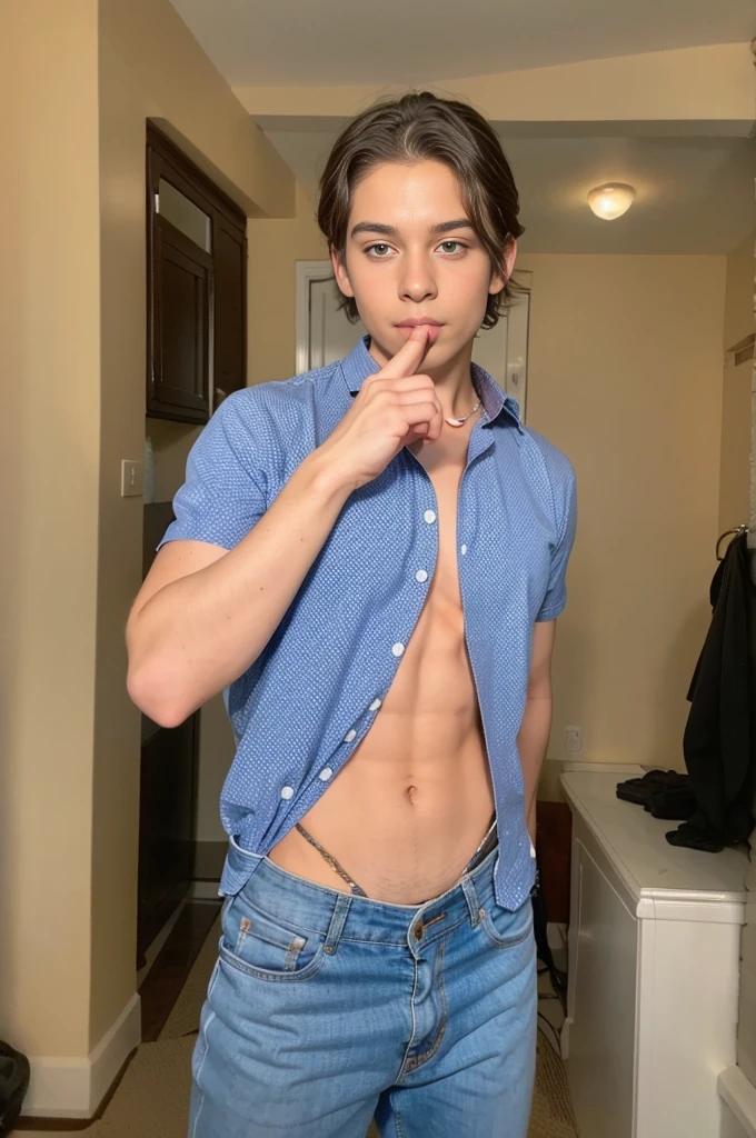 Boy shirtless