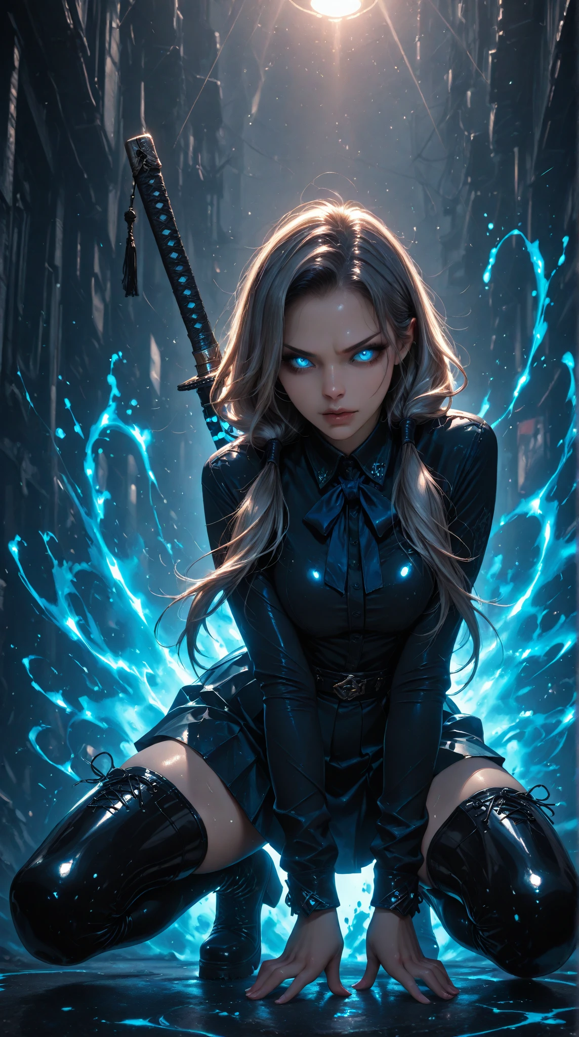 Epic Diva Farrier Hammer Anvil warm hearth (epic best quality,ultra highres:1.2,ultra highdef,ultra sharp focus),maréchale-ferrante dazzling digital artwork,(photorealistic,portraits:1.37),a beautiful gorgeous sweaty blacksmith woman,strong and powerful,captivating eyes,piercing gaze,sharp nose,full luscious lips,flowing curly hair,topless,well-defined muscular arms and shoulders,embraced by warm cinematic lighting,volumetric light rays illuminating her silhouette,dynamic composition,epic micro ultra highly detailed,body covered in smudged blacksmith soot,symbolizing her hard work and dedication,intricately detailed metal tools and weapons hanging on the walls,creating a dramatic atmosphere,pulsating with energy,background filled with sparks flying through the air,anvil and forge glowing red with heat,creating a sense of movement and action,displaying the blacksmith's expert skills,showcasing the power of creation and inspiration,conveying the essence of a true masterpiece. Epic Fullbody ((cute girl in a light blue pink open shiny puffer, short sleeves, small perky breasts, extremely detailed face, beautiful detailed eyes, beautiful detailed lips, small closed mouth, pixie sideshaved bright hair, small hips, in a spaceship, full body)). Ultra Professional PhotoRealistic ((UnrealEngine5 epic tmasterpiece, ultra high-quality, ultra high-details, ultra sharp-focus, ultra high-resolution, ultra high-definition, vibrant DSLR vivid colorful lighting, cinematic_sunlight, saturate)), varies multi etc. --v 6 --s 1000 --c 20 --q 5 --chaos 100