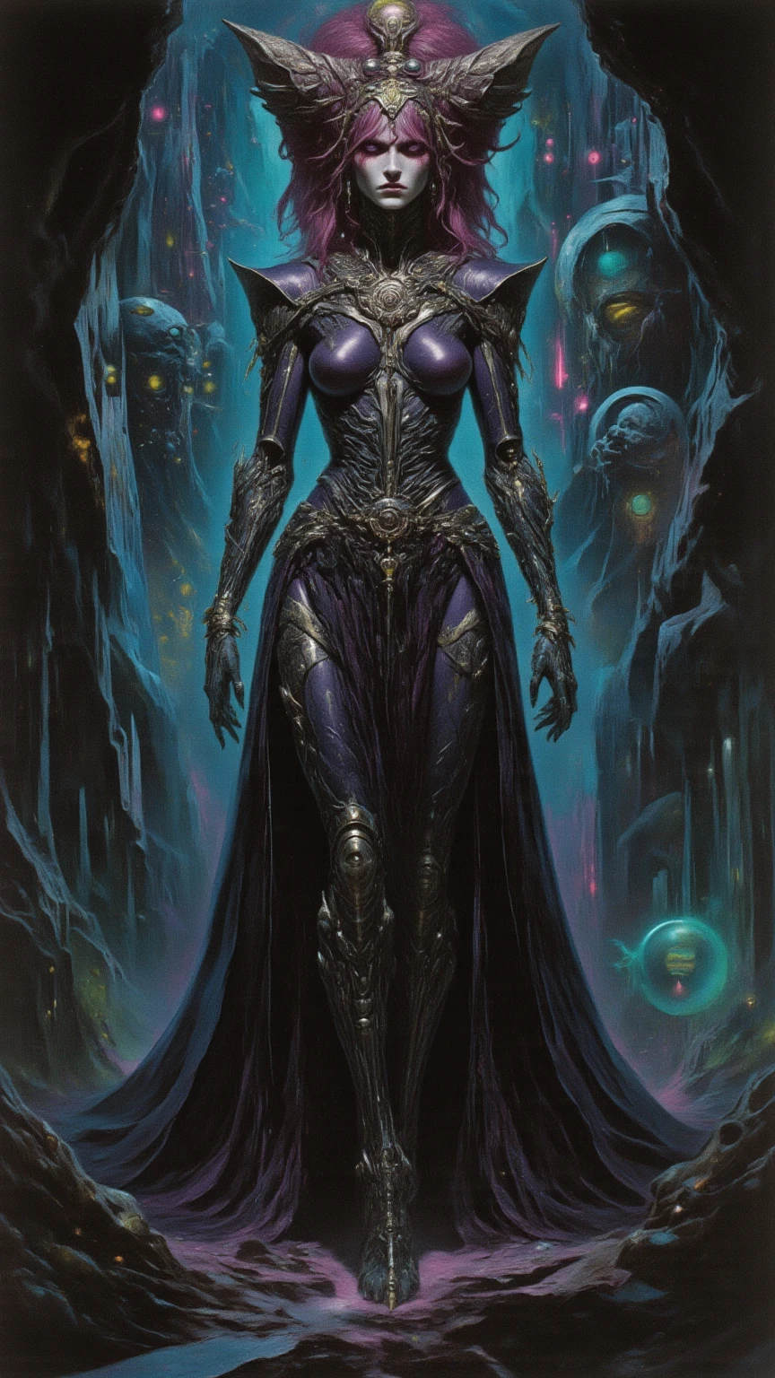 An avatar-like species, Only they are all women. They have purple skin, long black hair and her eyes are gray.