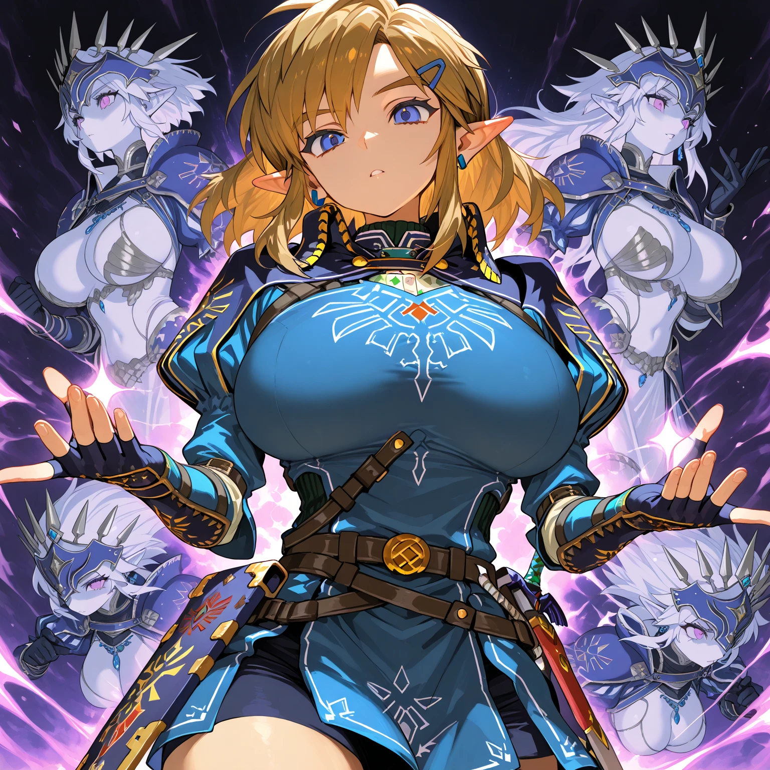 very big tits ((Masterpiece, The best quality)), illustration, 8K ultra detailed, realist, clear focus, Very detailed, Professional lighting, colorful details, Rainbow color break, high rise factory, large mechanical robot structure, tablet, computer, ((glow)), intricate details, shitu-mecha, 1 girl, mecha, belly button, color image, (cyberpunk), (redder hair: 1.2) big tits very sexy very big tits extremely big tits big cameltoe cameltoe cameltoe big cameltoe big,yellow red hair,Yellow hair, ((techpriest)), mechanical arms, obtained mechanic, Big fully naked. ((washed up red flowing modest ornate hooded technopriest dress, Dirty (red robes with oil stain)))