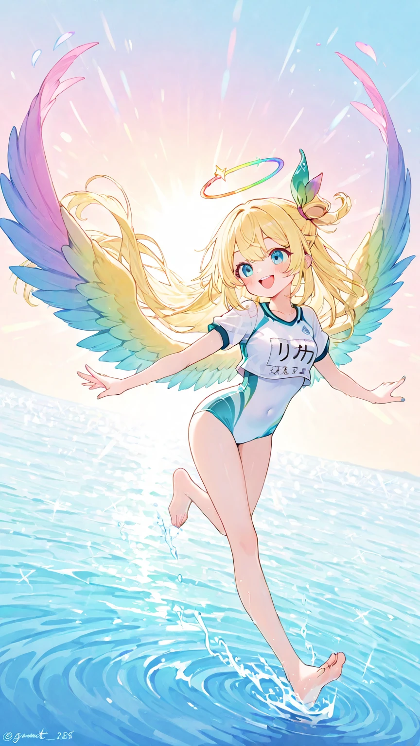 Jeanette McCurdy, beach, sea, very tall, elongated limbs, elongated torso, absurdly gigantic giga sized breast, overflowing breast, tiny bikini, cupping breast with her hands, Hypermuscular build, sexy, alluring, 8k, highres, masterpiece, highly detailed, dynamic, realistic,