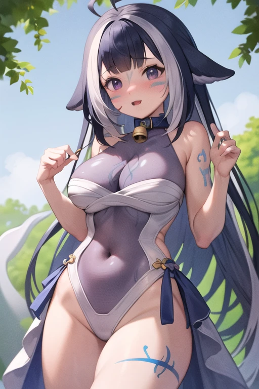 1girl, White hair, blue color eyes, quadratic element, Beth, dual horsetail, (onsen), sidelighting, wallpaper, nsfw,