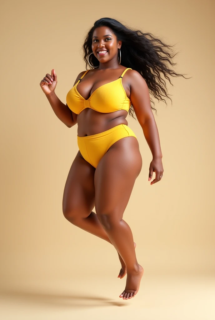 fat woman black hair,big-ass , thick legs in panties
