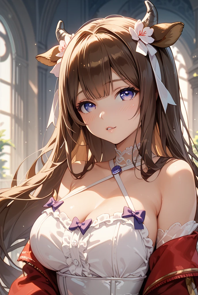 (Masterpiece: 1.5), (Best Quality: 1.5), Perfect Eyes, Perfect Face, Detailed Eyes, Volumetric Lighting, 1 Woman, Mature Woman, (Whiteness: 5), fox ears, fox tail, dark brown hair, green eyes, long hair, sexy, full body, wet skin, shiny skin, tight clothes, shiny clothes, oily skin, oily clothes, big breasts, cleavage, revealing clothes,