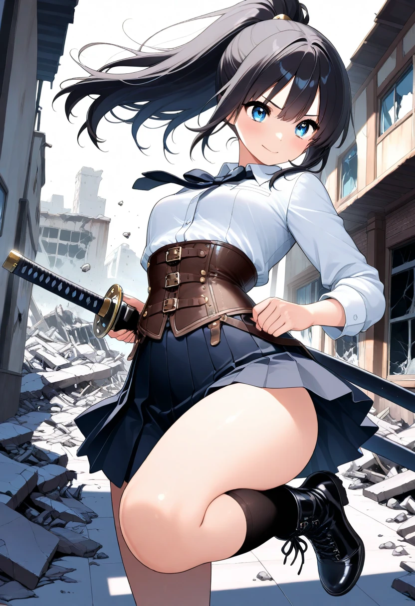 girls anime style short skirt