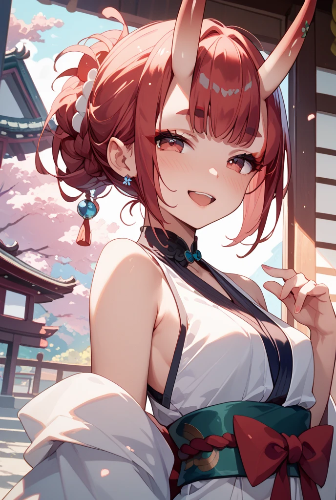 Chinese ink style scene, village, Jiangnan, Mountain and river views, Background bokeh, A woman wearing a dark green cheongsam and an umbrella, Antique hairpins, Golden ratio figure, Plump and ripe, Bad laughs, Face firming, Delicate fingers, Light rain, Roadside shooting, red hair, Surrealism, depth of field, anaglyph, Sony FE GM, emphasis lines, high detail, cinematic lighting, drop shadow, first-person view, highres, 8k, award winning, masterpiece, ccurate, high quality, anatomically correct, super detail, textured skin, 4K, retina