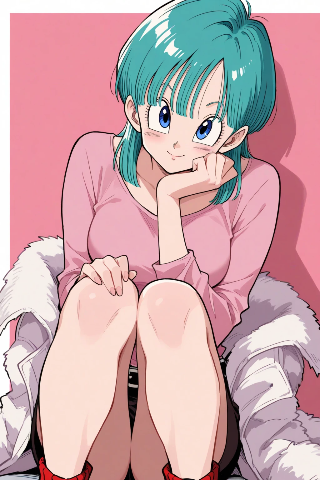 bulma, 1girl, solo, looking at viewer, open mouth, blue eyes, u purple hair, hair bow, , :o, eyelashes, braided ponytail, masterpiece, expensive quality, very_expensive_solve, big_file size, full color,(completely nude:1.2),pussy,niplles,(Loli kid),