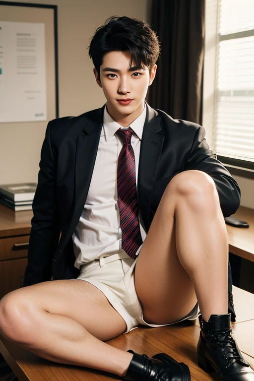 (morning:1.2), ((sexy slutty whore)) ,Gay，(((very thigh micro string Thong)))，Bulge，fortitude，In the office，Office, public space, outdoor，((tight Black stockings))，((sexy tight Suspenders))，liquids , k hd，artwork of a pornographic，underdressing , masculine characteristics , (((photorealistic))) , ((real men)) , nsfw , ((ultra realistic)) , (hyper realistic) , ((shirtless)),((pubic hair)) , full body, (only male) , (only men) , ((hairy chest), (super sexy men) ,(unreal engine) , (octane render , ultra-realistic , best quality , highly detail painting , super detail , dynamic angle , super-resolution , maxiumum clarity and sharpness , hdr) , (huge hips) , (big nipples), (detail face) , (super sexy) , NSFW,full body shot,,best quality,extremely detailed, extremely detailed wallpaper, high resolution,(extremely detailed CG unity 8k wallpaper),(illustrations:1.3), (masterpiece:1.2),Extremely rich and detailed background,perfect anatomy,Perfect details , (very tight sex choker) , handsome man , ((exhibitionism)) , ((only male)) , (only men) , ((bodybuilder)) , ((super handsome)) , (lying on table, crocth spread , raise your ass , leg open wide , spread ass)